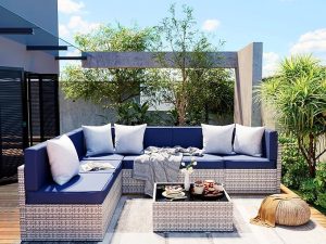Pamapic 7-Piece Outdoor Sectional Furniture Set