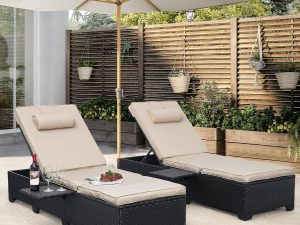 WAROOM Outdoor Chaise Lounge Chairs